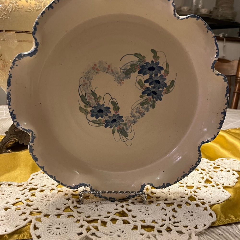 Floral Heart Serveware Plate